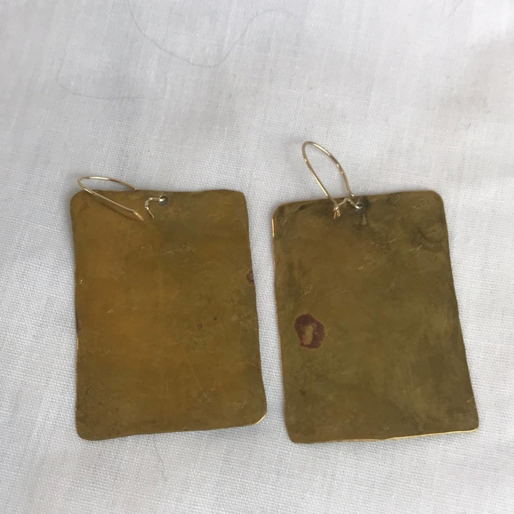 Vintage Jack Boyd Bronze Earrings - Picture 3 of 6